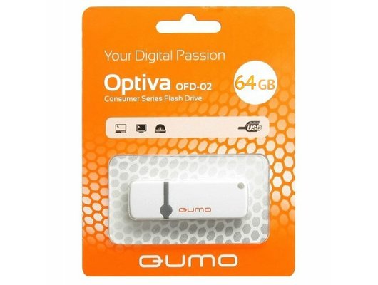 USB Флеш QUMO 64GB Optiva 01 White